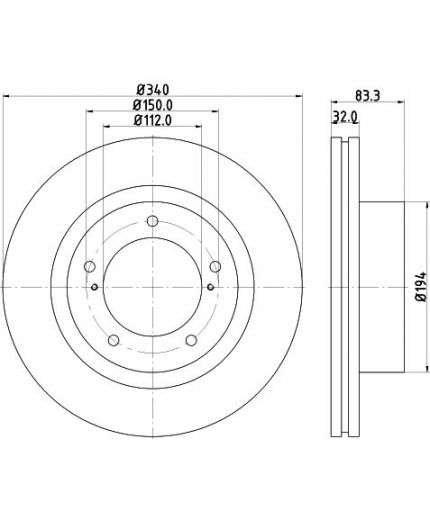 NISSHINBO Тормозной диск с покрытием