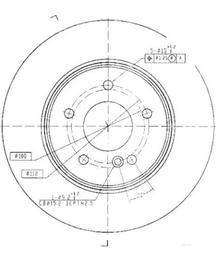 Patron Тормозной диск задний