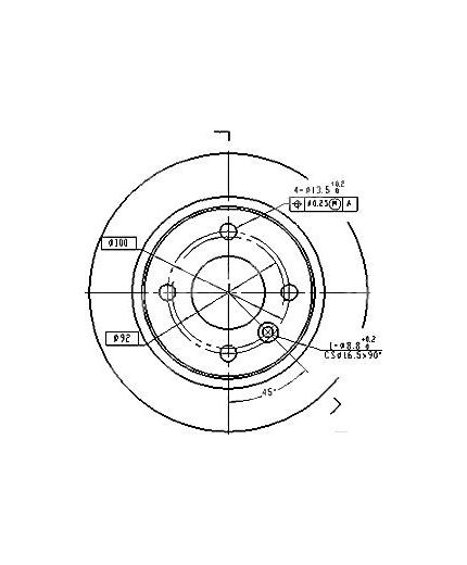 Patron Тормозной диск задний