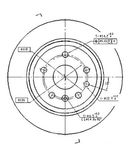 Patron Тормозной диск задний