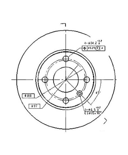 Patron Тормозной диск задний