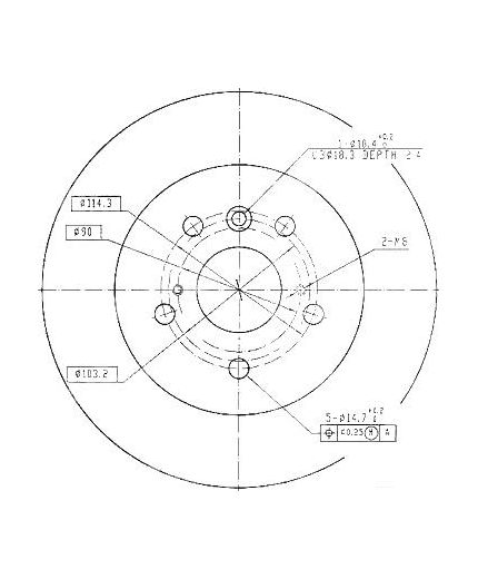 Patron Тормозной диск задний