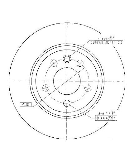 Patron Тормозной диск задний