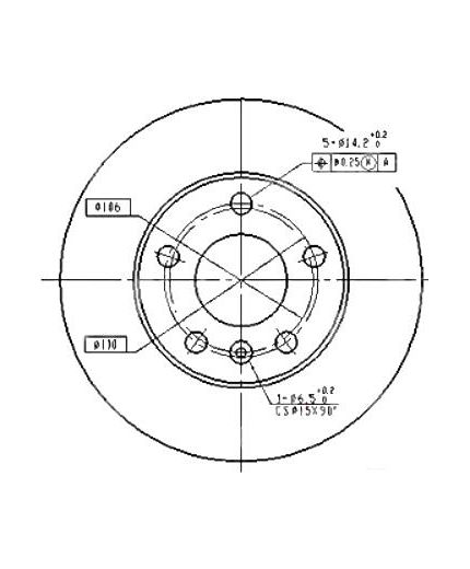 Patron Тормозной диск задний