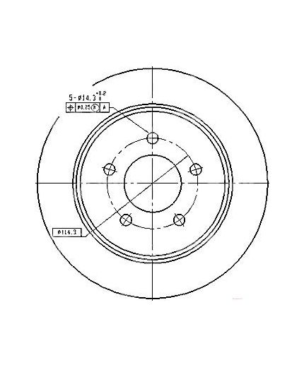 Patron Тормозной диск задний