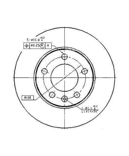 Patron Тормозной диск задний