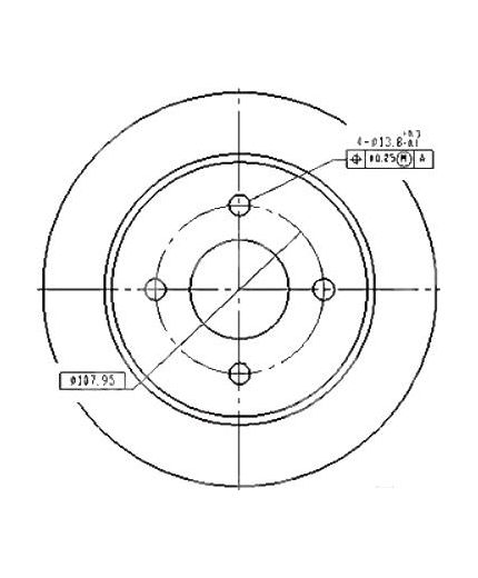 Patron Тормозной диск задний