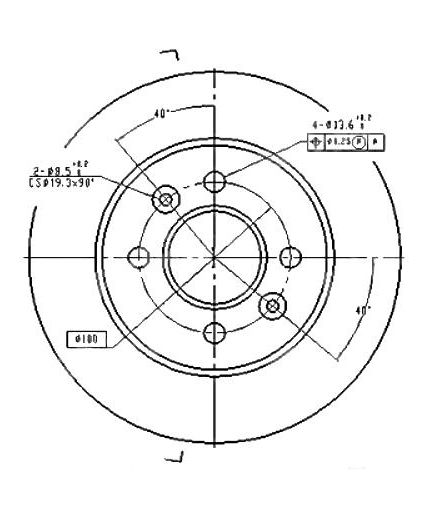 Patron Тормозной диск задний