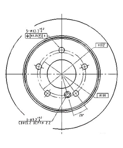 Patron Тормозной диск задний
