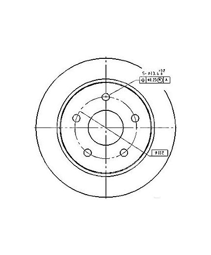 Patron Тормозной диск задний