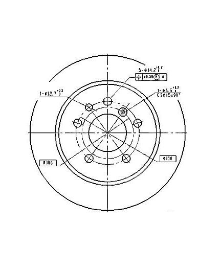 Patron Тормозной диск задний