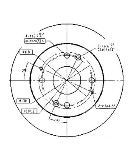 Patron Тормозной диск задний