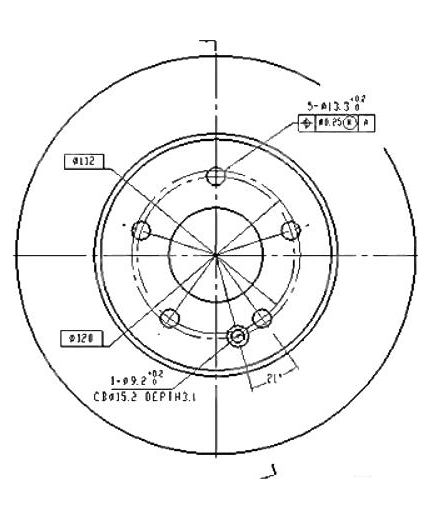 Patron Тормозной диск передний