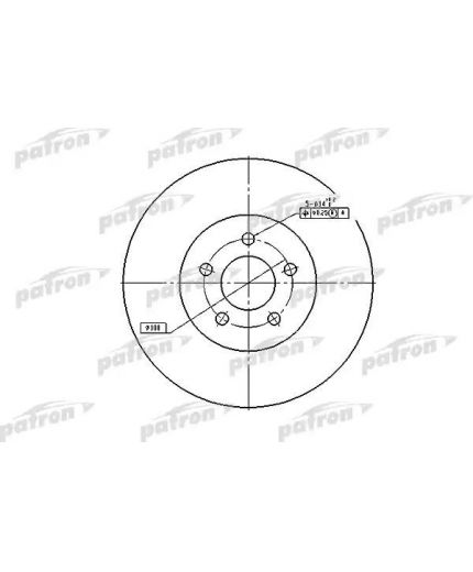 Patron Тормозной диск передний Фото 2