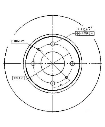 Patron Тормозной диск передний
