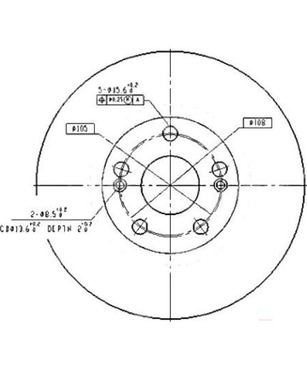 Patron Тормозной диск передний