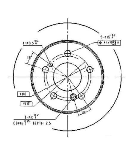 Patron Тормозной диск задний