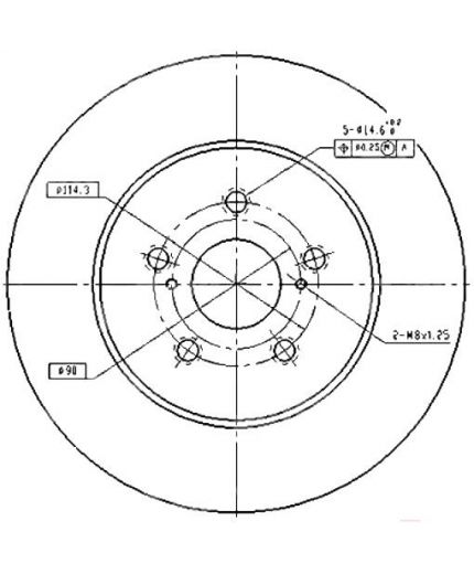 Patron Тормозной диск передний