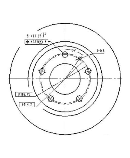 Patron Тормозной диск задний