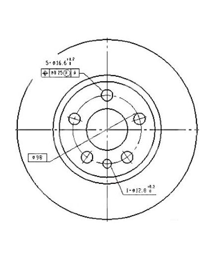 Patron Тормозной диск передний