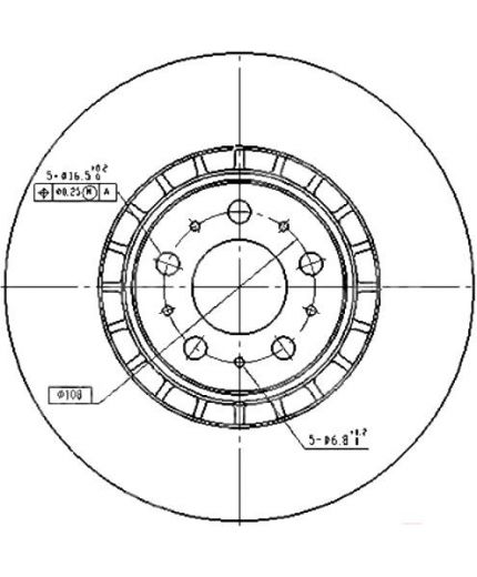 Patron Тормозной диск передний