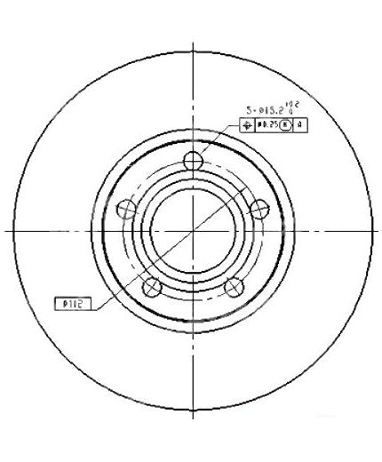 Patron Тормозной диск задний
