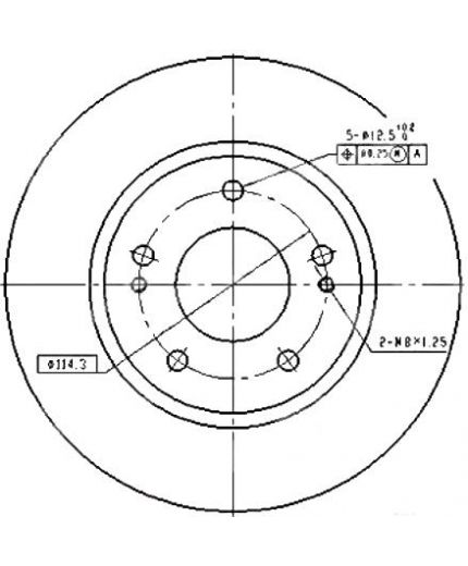 Patron Тормозной диск передний