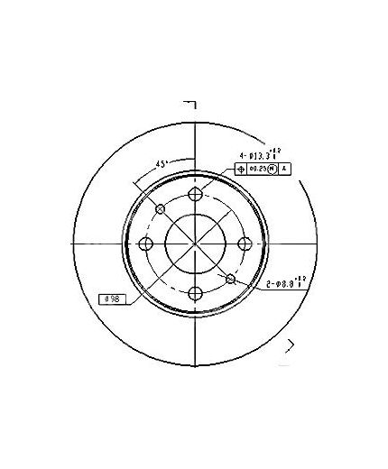 Patron Тормозной диск задний