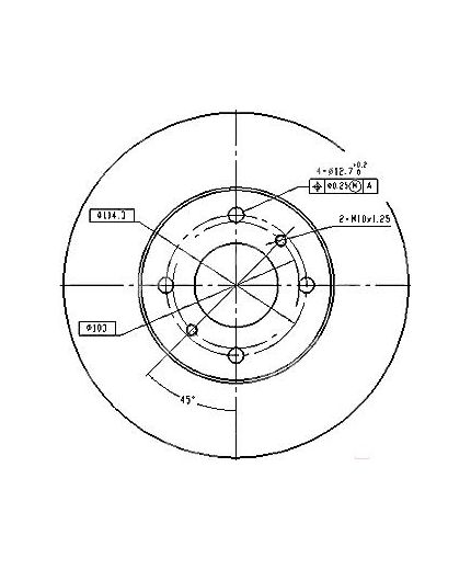 Patron Тормозной диск передний