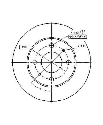 Patron Тормозной диск передний