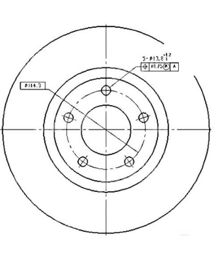 Patron Тормозной диск передний