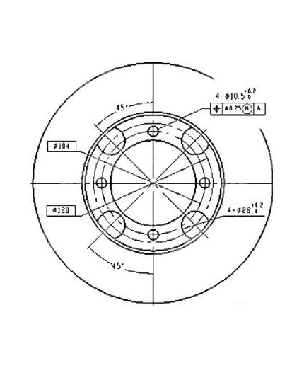 Patron Тормозной диск передний