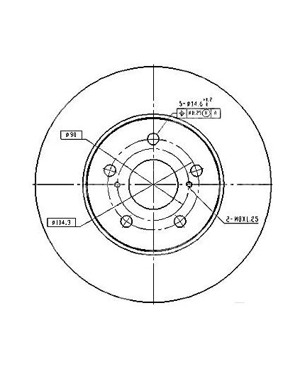 Patron Тормозной диск передний
