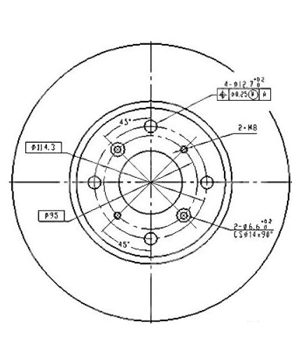 Patron Тормозной диск передний