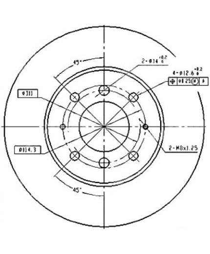 Patron Тормозной диск передний