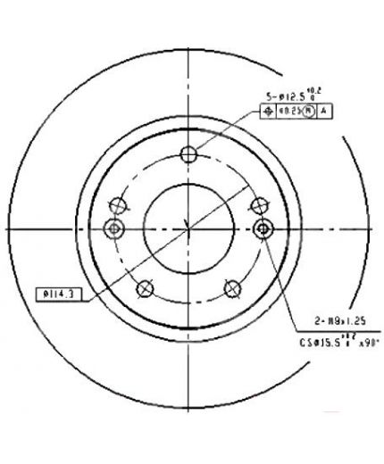 Patron Тормозной диск передний