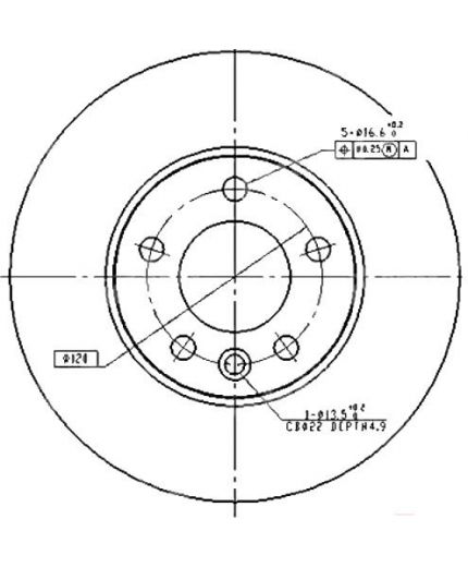 Patron Тормозной диск передний