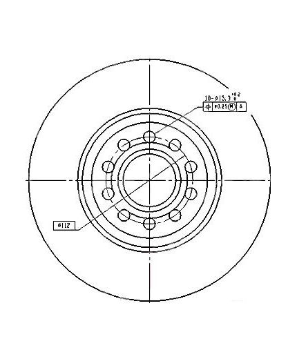 Patron Тормозной диск передний