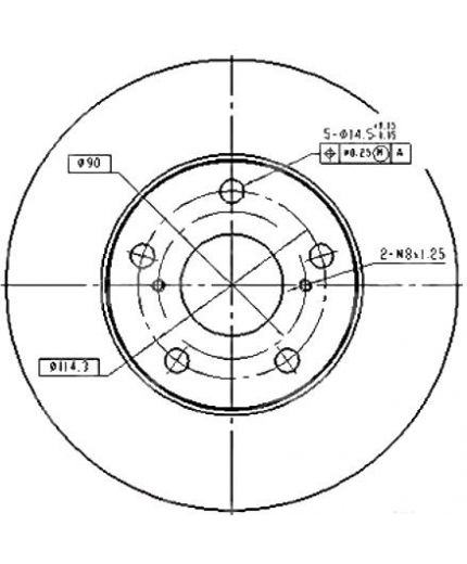 Patron Тормозной диск передний
