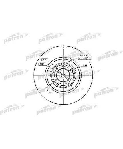 Patron Тормозной диск передний
