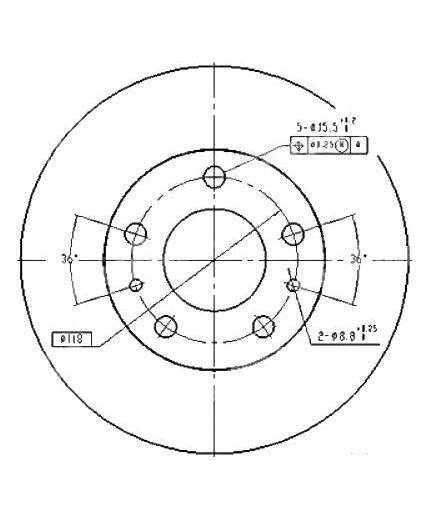 Patron Тормозной диск передний