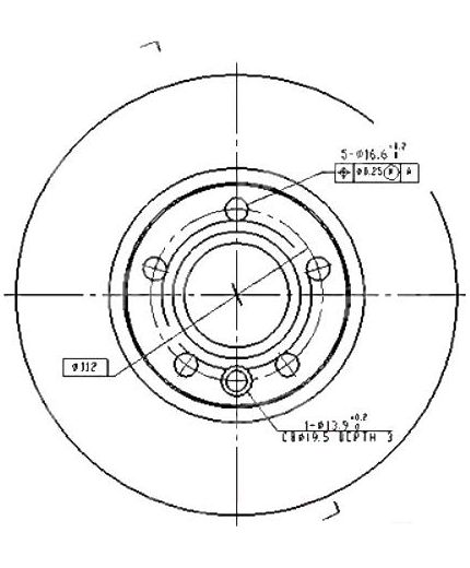 Patron Тормозной диск передний