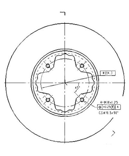 Patron Тормозной диск передний