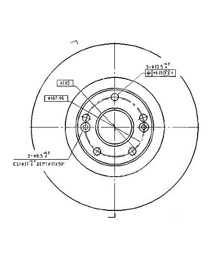 Patron Тормозной диск передний