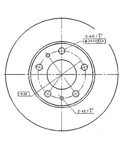 Patron Тормозной диск передний
