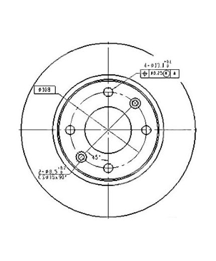 Patron Тормозной диск передний