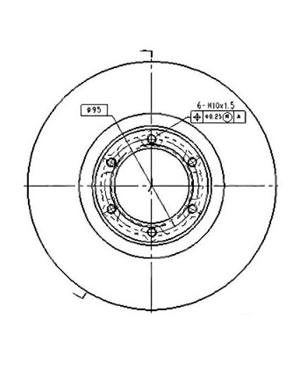 Patron Тормозной диск передний