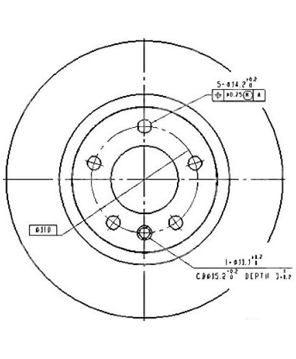 Patron Тормозной диск передний