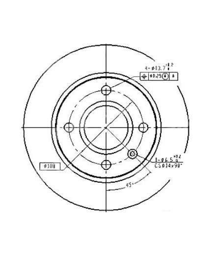 Patron Тормозной диск передний