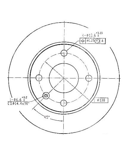 Patron Тормозной диск передний